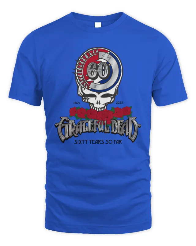 60 Years So Far 1965-2025 Grateful Dead Shirt White