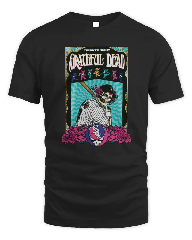 New Chicago White Sox X Grateful Dead Tribute Night Guaranteed Rate Field Tee