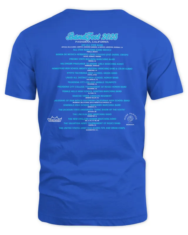 New Rose Parade 2025 Bandfest Tee