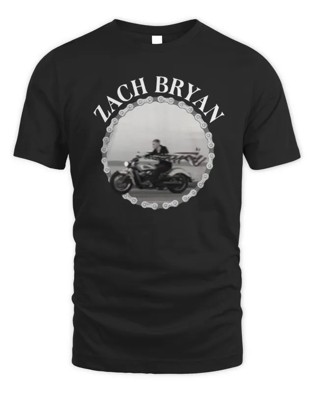 New Quittin Time Tour Motorcycle Tee Zach Bryan Clothing