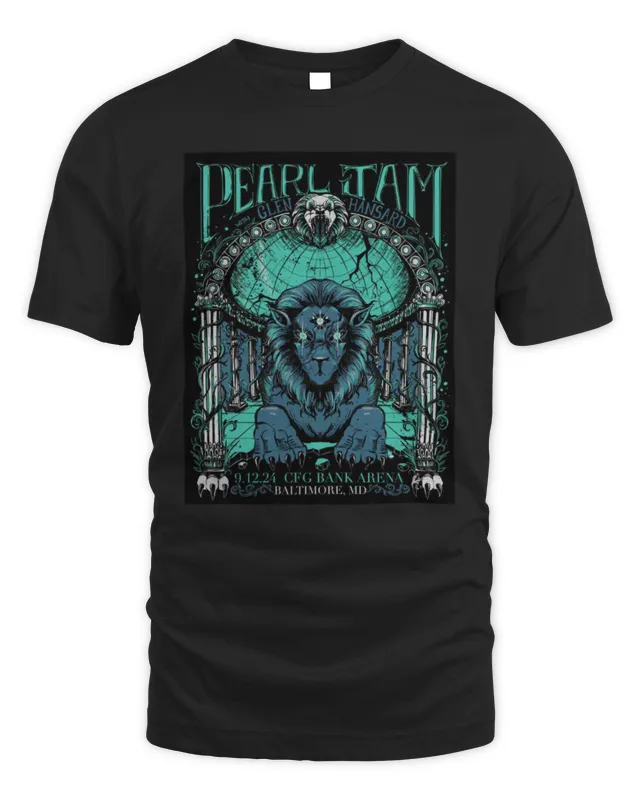 New Pearl Jam Dark Matter World Tour Baltimore MD With Glen Hansard At CFG Bank Arena On Sept 12 Poster Shirt