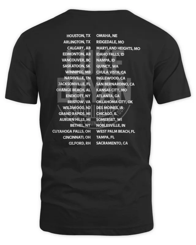 Luke Bryan Merch Mind Of A Country Boy Tour Black T-Shirt