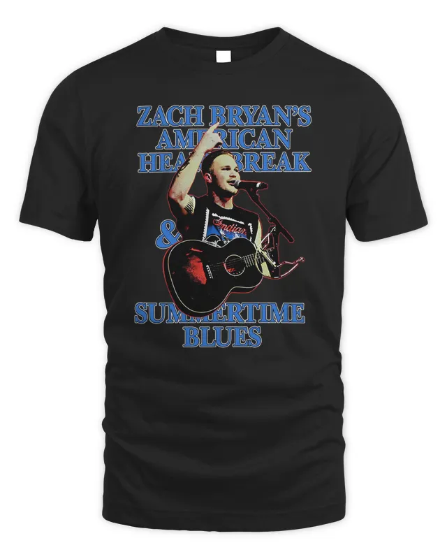 New Zach Bryan merch Summertime BIues Black T-Shirt