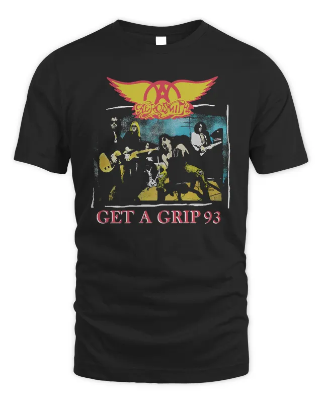New Official Aerosmith Merch Get A Grip 93 T Shirt