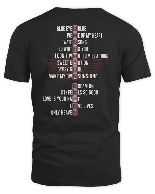 New Aerosmith Steven Tyler Dream On Dream In Unti Your Dreams Come True T-Shirt