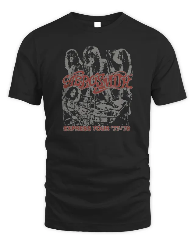 New Aerosmith Merch Express Tour 77-78 Shirt