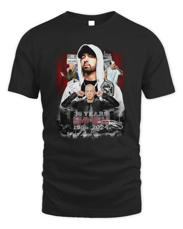 New Eminem 36 Years 1985- Signature T-Shirt