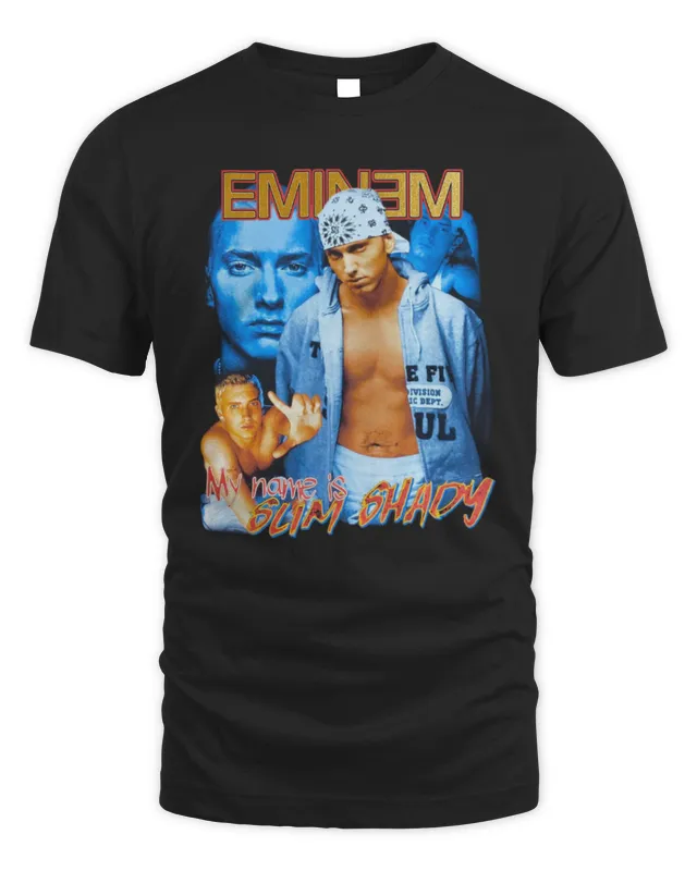 New Official Eminem My Name Is Slim Shady Photo Tee