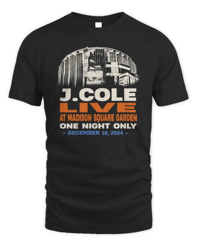 New J Cole Merch MSG FHD 10 Year Anniversary J Cole Live T-Shirt