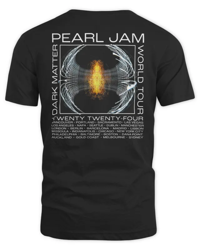 Pearl Jam Merch Dark Matter World Tour Twenty Twenty-Four Tee