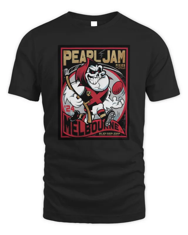 Pearl Jam Marvel-Stadium Australia Nov 18th Dark Matter Tour At Melbourne Poster Tee