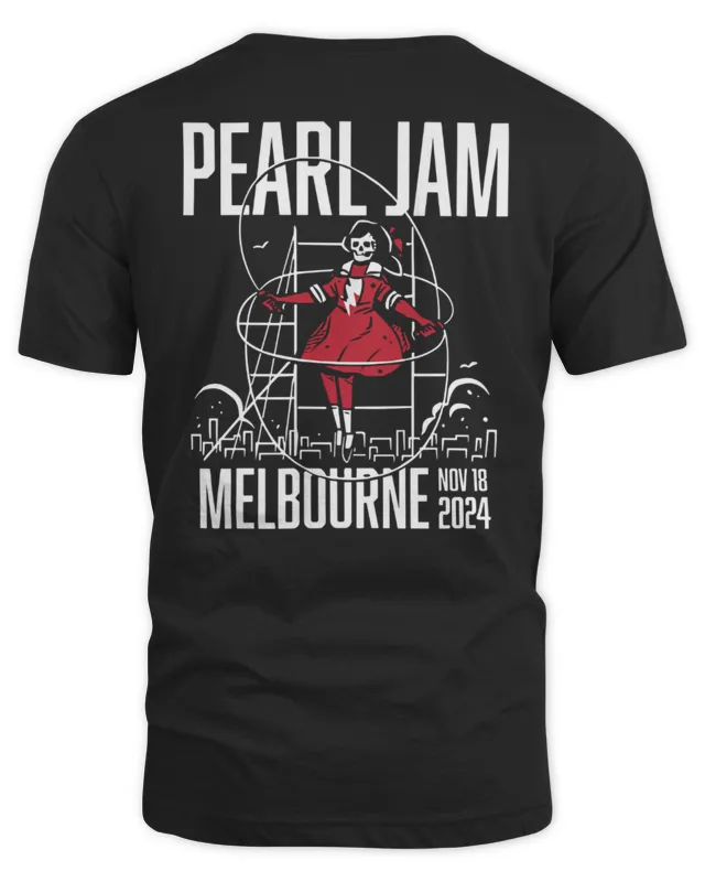 Official Pearl Jam Melbourne, Au November 18 Tour Shirt Clothing