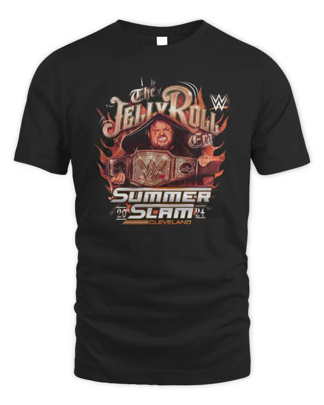 SummerSlam Jelly Roll WWE T-Shirt Black