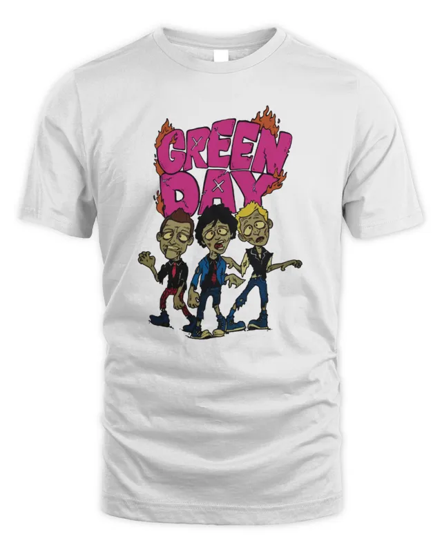 Green Day The Saviors Tour Shirt White