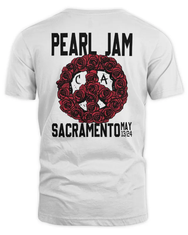 Pearl Jam Merch Sacramento May 13 Shirt