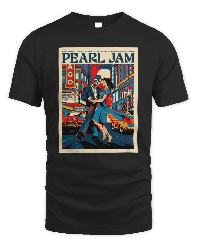 Pearl Jam Merch Show In Chicago At Wrigley Field Stadium Aug 29 And 31 Dark Matter World Tour Poster Shirt