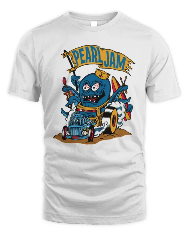 Pearl Jam Rocktopus Tee For Ohana Festival In Dana Point CA On September 27th And 29th Shirt
