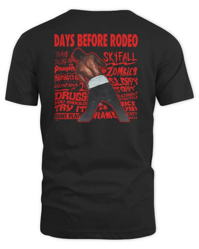 Official Travis Scott Days Before Rodeo Photo T-Shirt