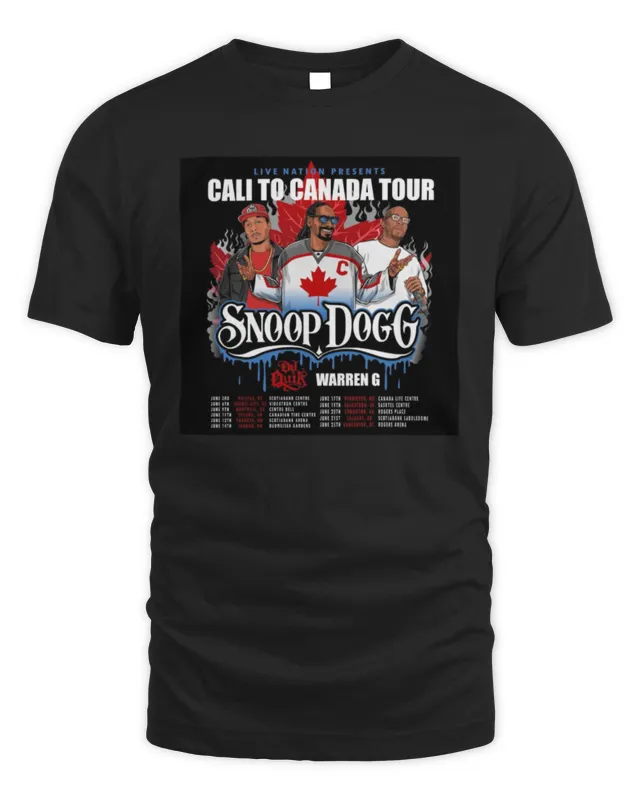 New Snoop Dogg Live Nation Present Cali To Canada Tour Shirt