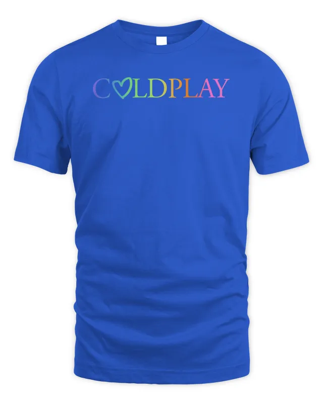 New Coldplay US Merch Store Music Of The Spheres World Tour Heart Logo Shirt