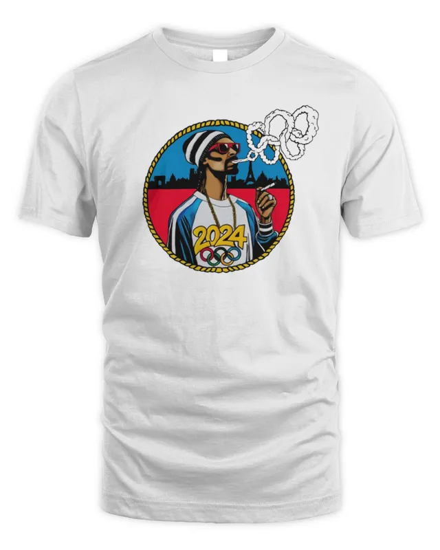New Official Snoop Dogg Smoking Olympics Paris T-Shirt