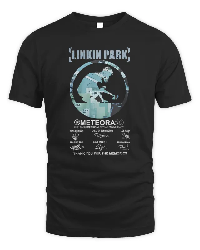 New Linkin Park Meteora 20 Years Anniversary Thank You For The Memories Shirt Black