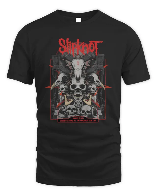 Slipknot Show In Burgettstown PA On August 7 Shirt Black