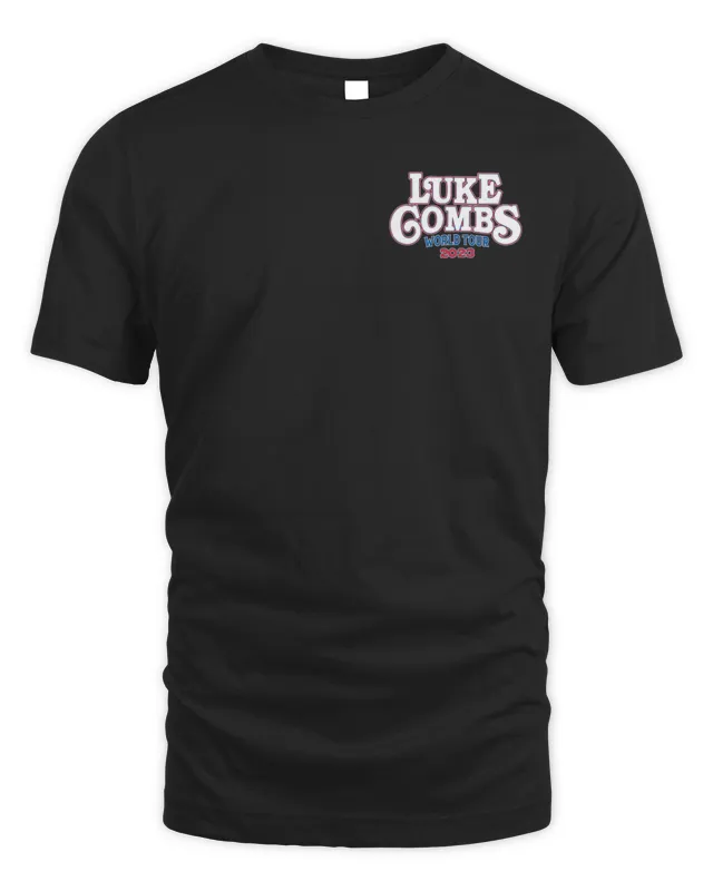 New Luke Combs Merch Shop Skully World Tour Tee