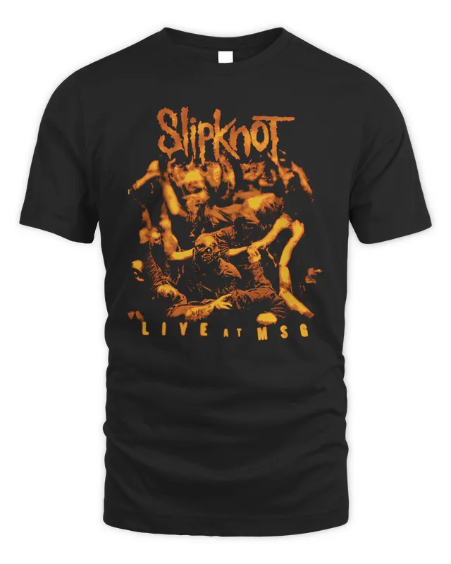 New Slipknot Merch Store Live At Msg Fan Black T-Shirt