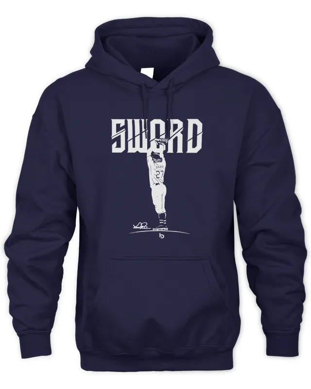 New Hoodie Official Trevor Bauer Merch Bauer Outage Sword