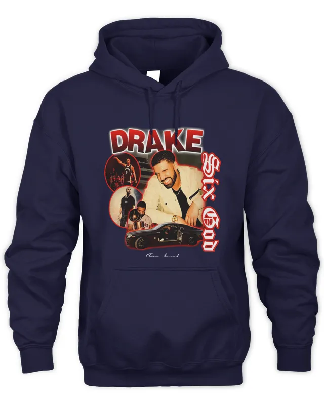 New Hoodie Trizzy Apparel Drake Six God Graphic