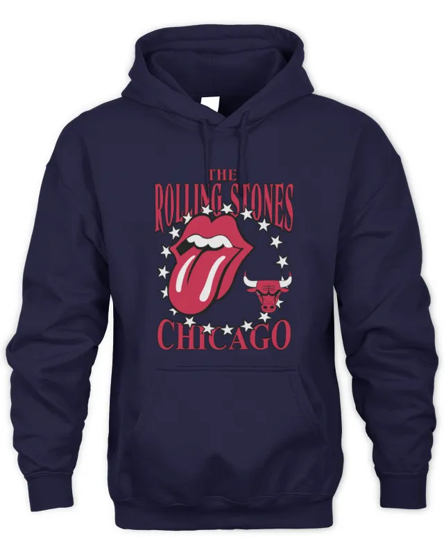 New Hoodie Chicago Bulls X The Rolling Stones Merch