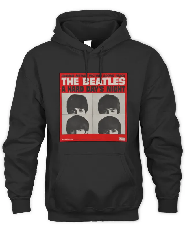 Hoodie The Beatles Official Store A Hard Day's Night Red Album Cover 