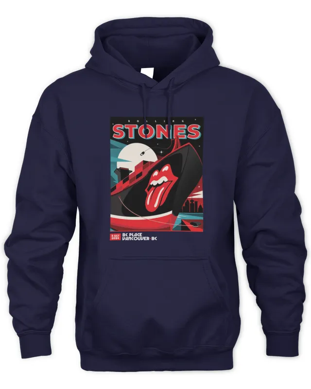 Hoodie The Rolling Stones Merch Store Vancouver, BC Event 