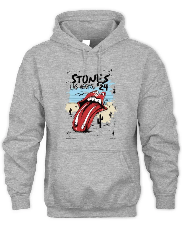 Hoodie The Rolling Stones Merch Hackney Diamonds Tour Las Vegas, Nv 