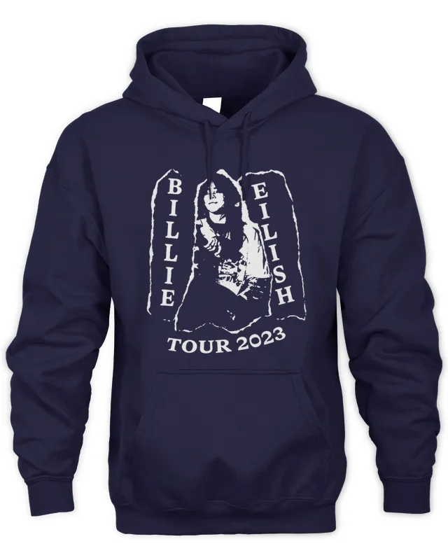 Hoodie Billie Live Black Tour Billie Eilish Merch