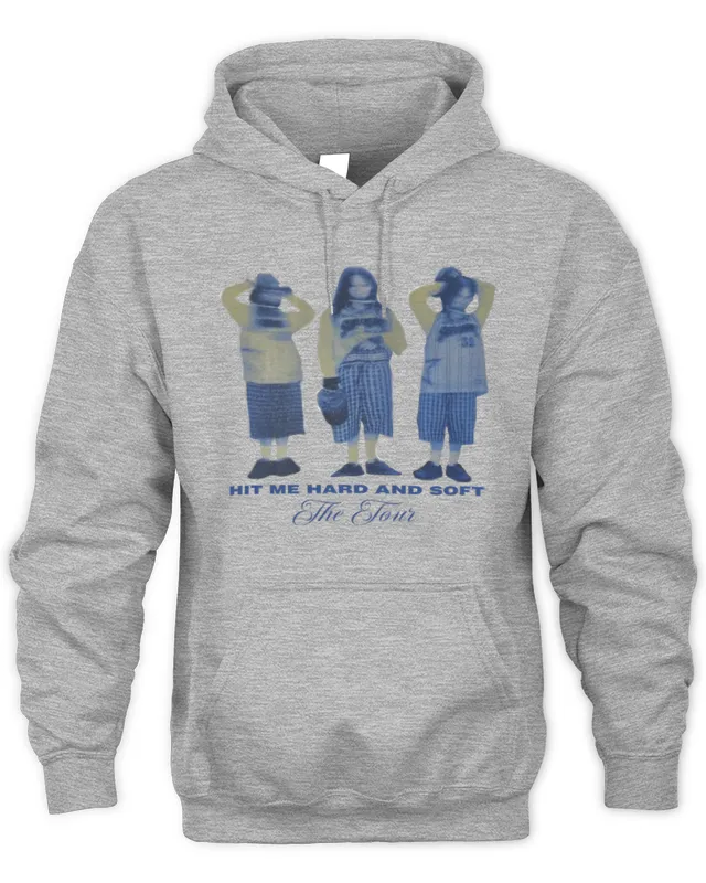 New Hoodie Billie Eilish Tour Merch The Tour Hit Me Hard and Soft Trio Hoodie