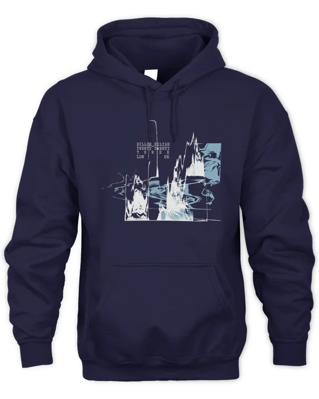 Hoodie Billie Eilish Tour Merch London Collage Hoodie
