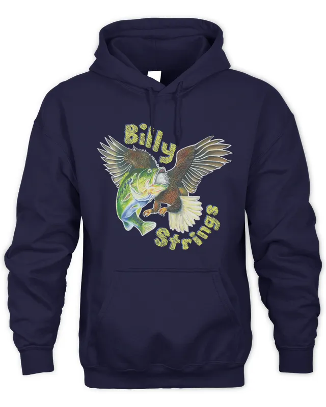 New Hoodie Billy Strings Merch Eagle Fish