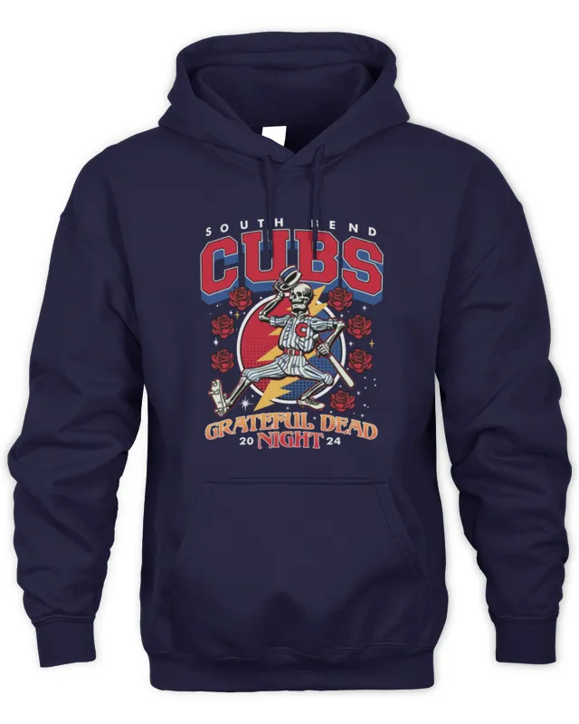 New Hoodie Milb South Bend Cubs Grateful Dead