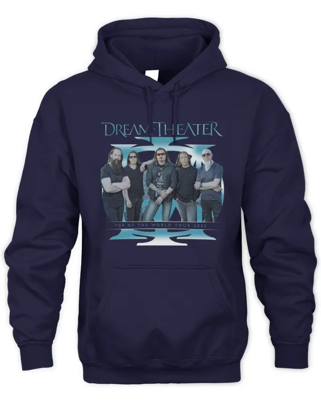 New Hoodie Dream Theater Merch The Top Of The World U.S. Tour Tee