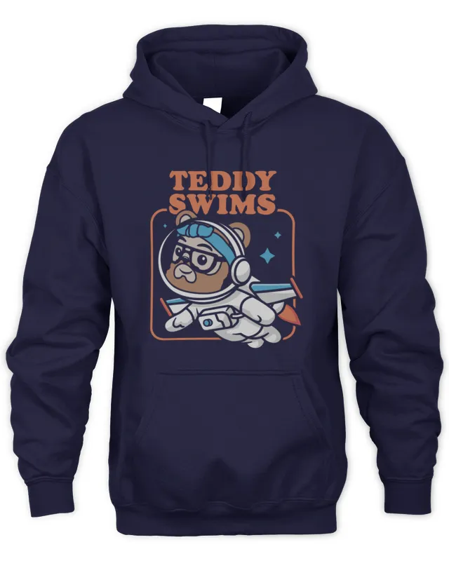 Hoodie Swimmy Astronaut Teddy Swims Merch