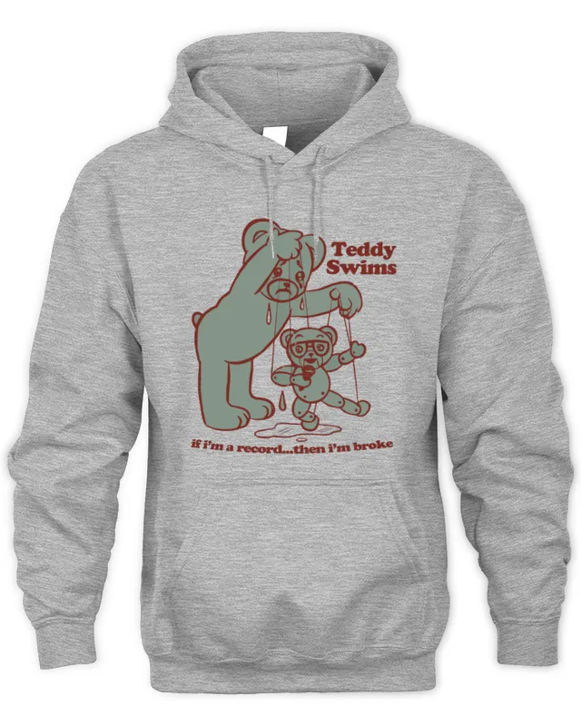 Hoodie Teddy Swims Official Store Broken Record 