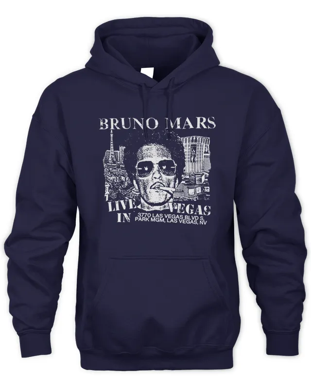 Hoodie Live In Vegas Bruno Mars Merch