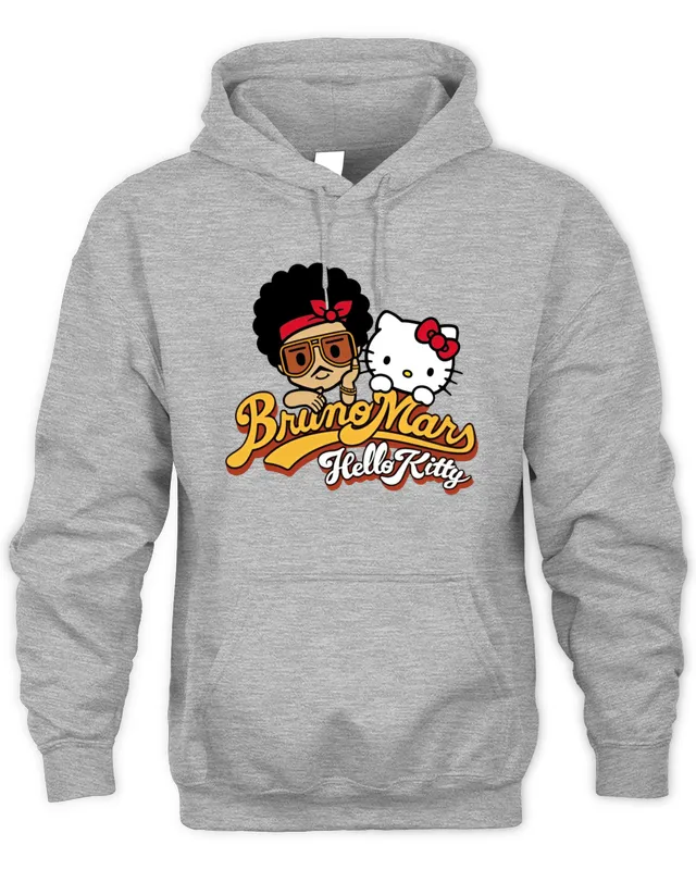 New Hoodie Bruno Mars Hello Kitty Merch