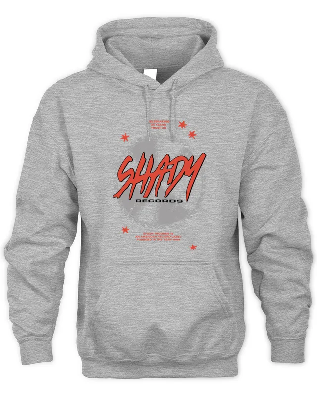 New Hoodie Slim Shady Eminem Merch Shady Records 25th Anniversary Saw Hoodie