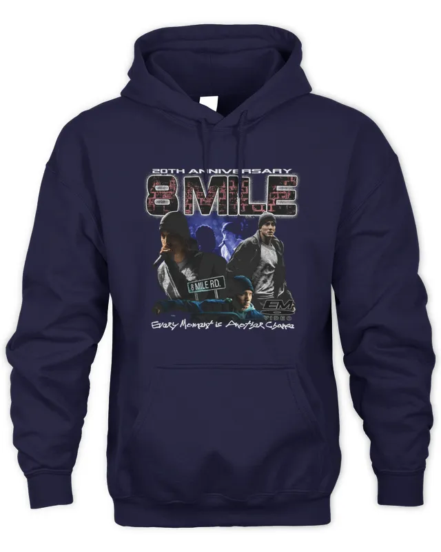New Hoodie Eminem Merch 8 Mile 20Th Anniversary