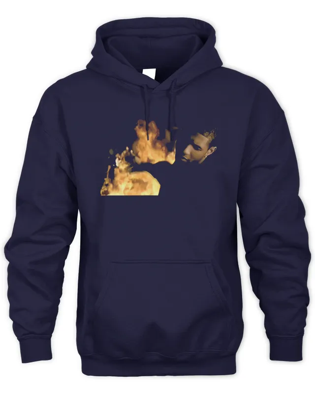 New Hoodie Usher Raymond Merch Burn Black