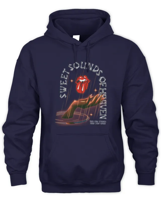 New Hoodie Rolling Stones And Lady Gaga Sweet Sounds Monster Paw