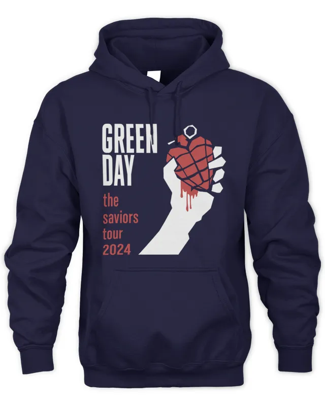 New Hoodie Green Day Tour Merch American Idiot Tour Tee